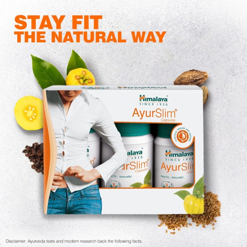 Himalaya 100 % Ayurvedic Ayurslim Tablet For Weight Manegement 60's (Pack of 3)