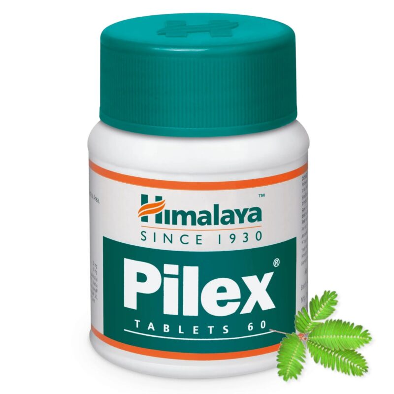 Himalaya Wellness Pilex Tablets For Hemorrhoid Relief & Anal Health Support 60's Tablets (Pack of 1)