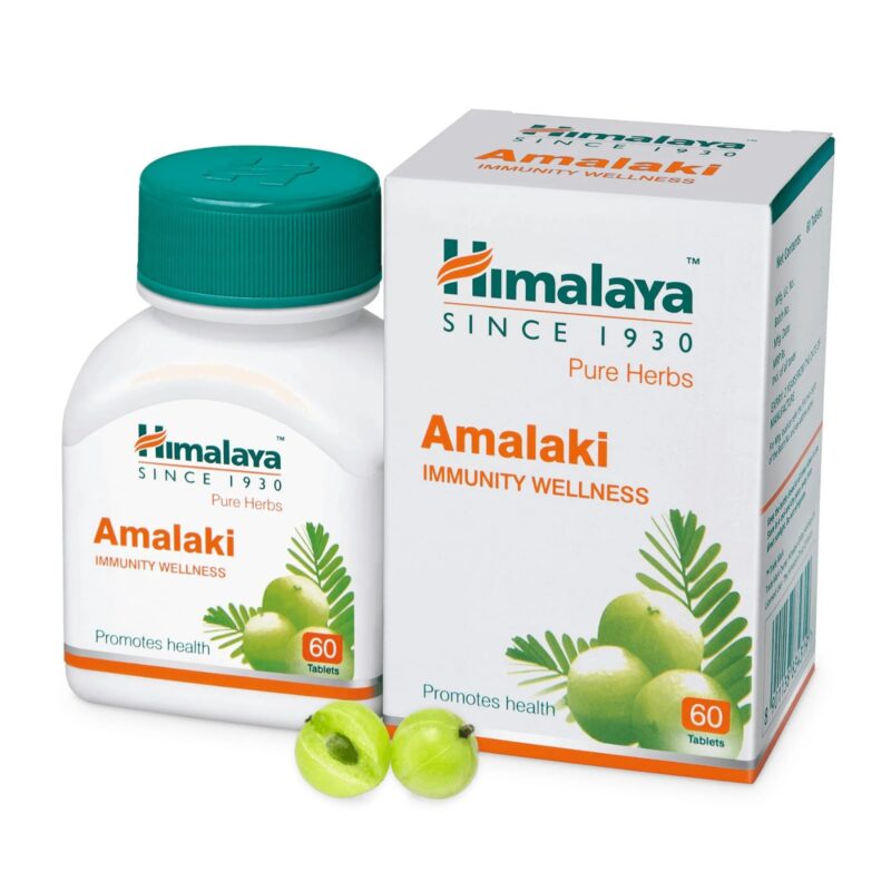 Himalaya Wellness Amlaki Rich in Vitamin C & Supports Digestive Health 60's Tablet's (Pack of 1)