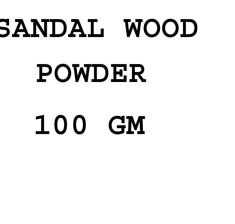 SANDAL WOOD POWDER 100 GM