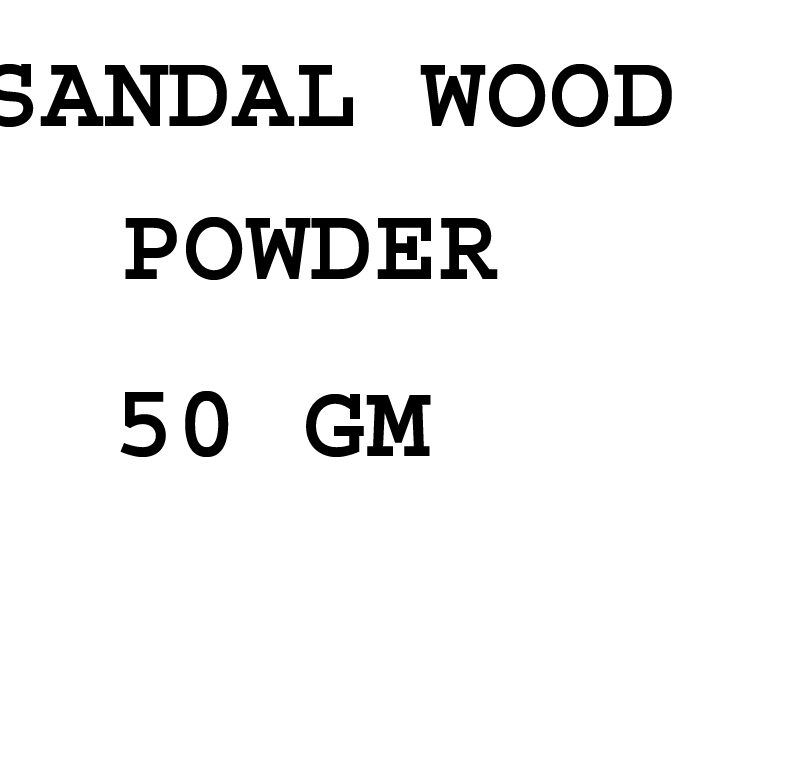 SANDAL WOOD POWDER 50 GM